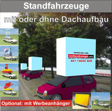 Standfahrzeuge mit Standard - rechteckigen / Individual-Dachaufbau